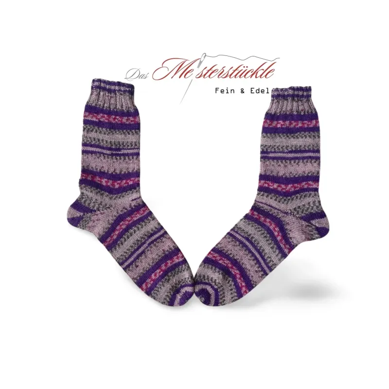self-knitted socks Christmas gift size 36 37