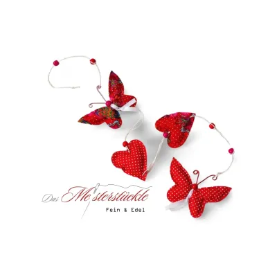 dekogirlande fensterhaenger handgefertigt herzdeko