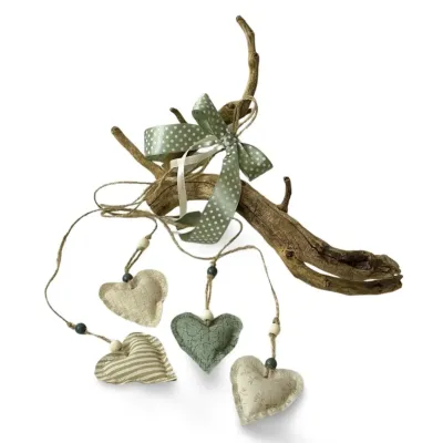 decorative pendant sage green heart decoration living room decoration window decoration