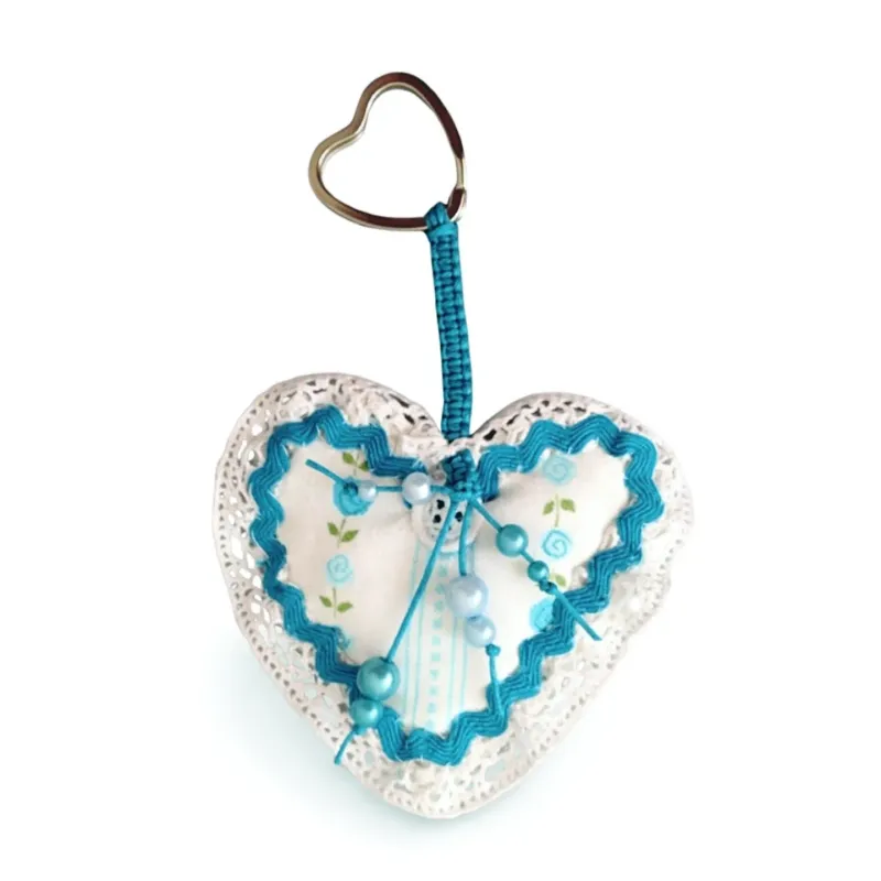 Schlüsselanhänger Herz Landhausstyle personalisierbar - Frau Pichler