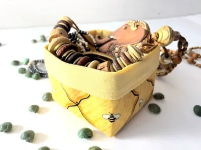buy easter basket yellow gift basket handmade reusable