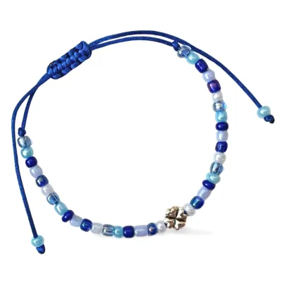 Buy beaded bracelet charms hand-threaded Germany blue