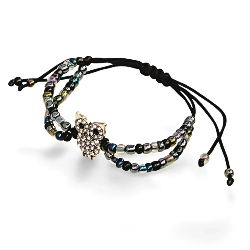 Buy thin pearl bracelet adjustable glitter