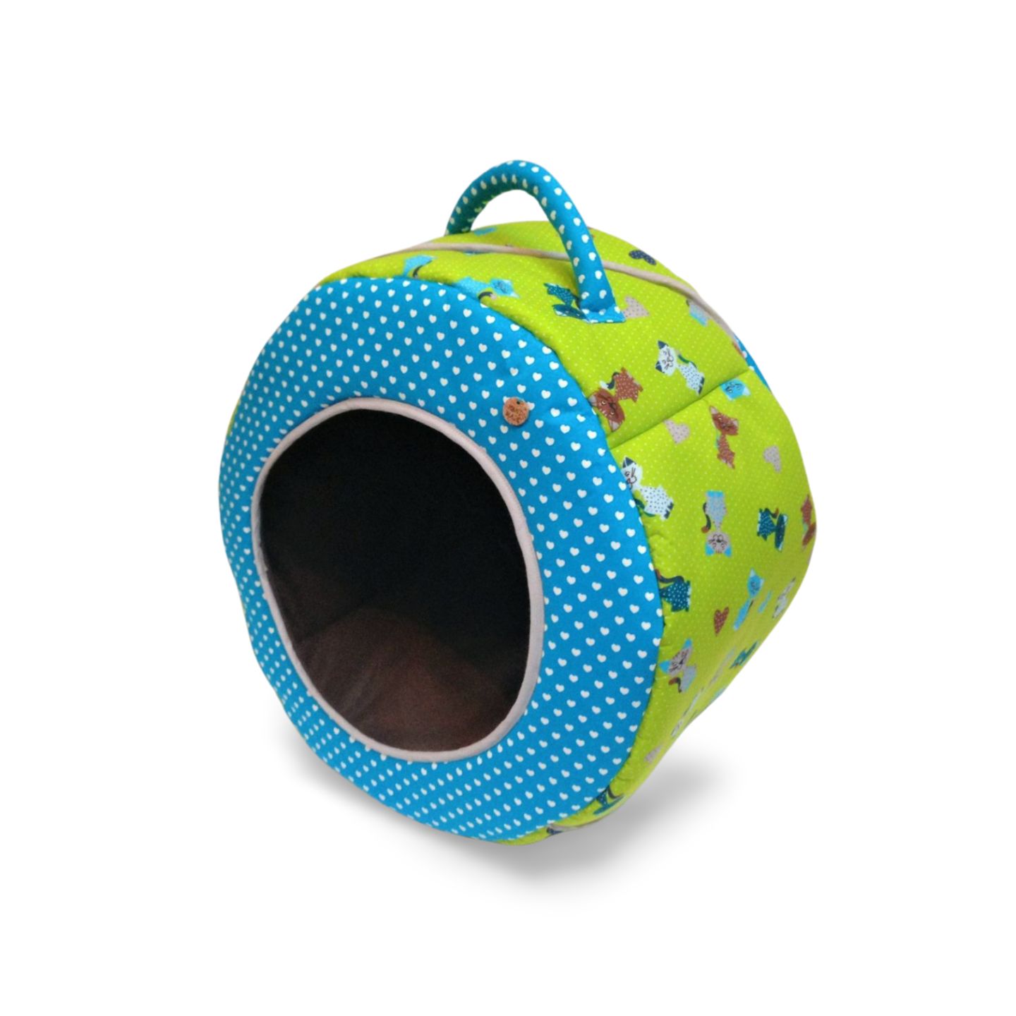 personalisierbares Kuschelhöhlenbett handgefertigt langlebig