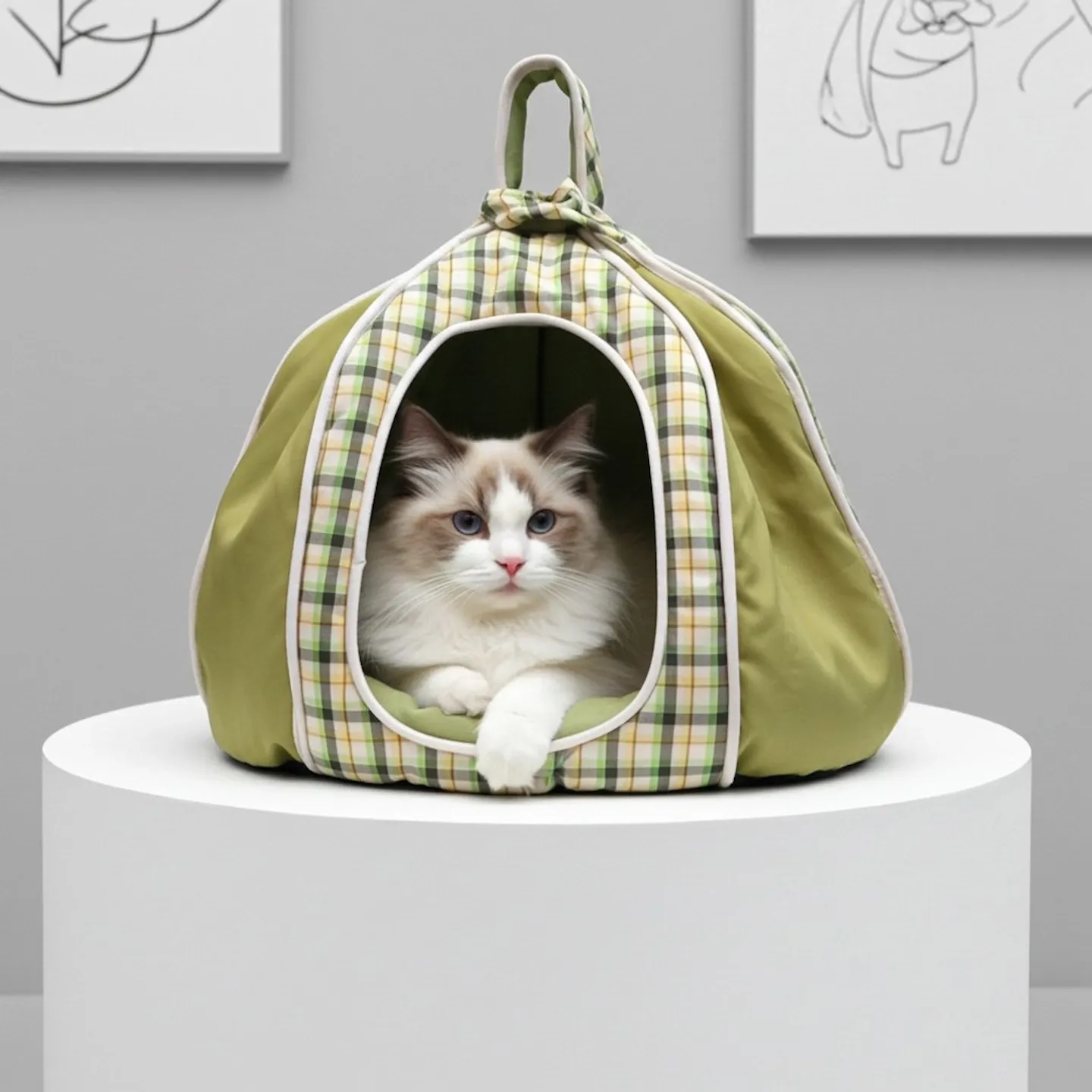 tierbett schlafhöhle katze hund kuschelplatz