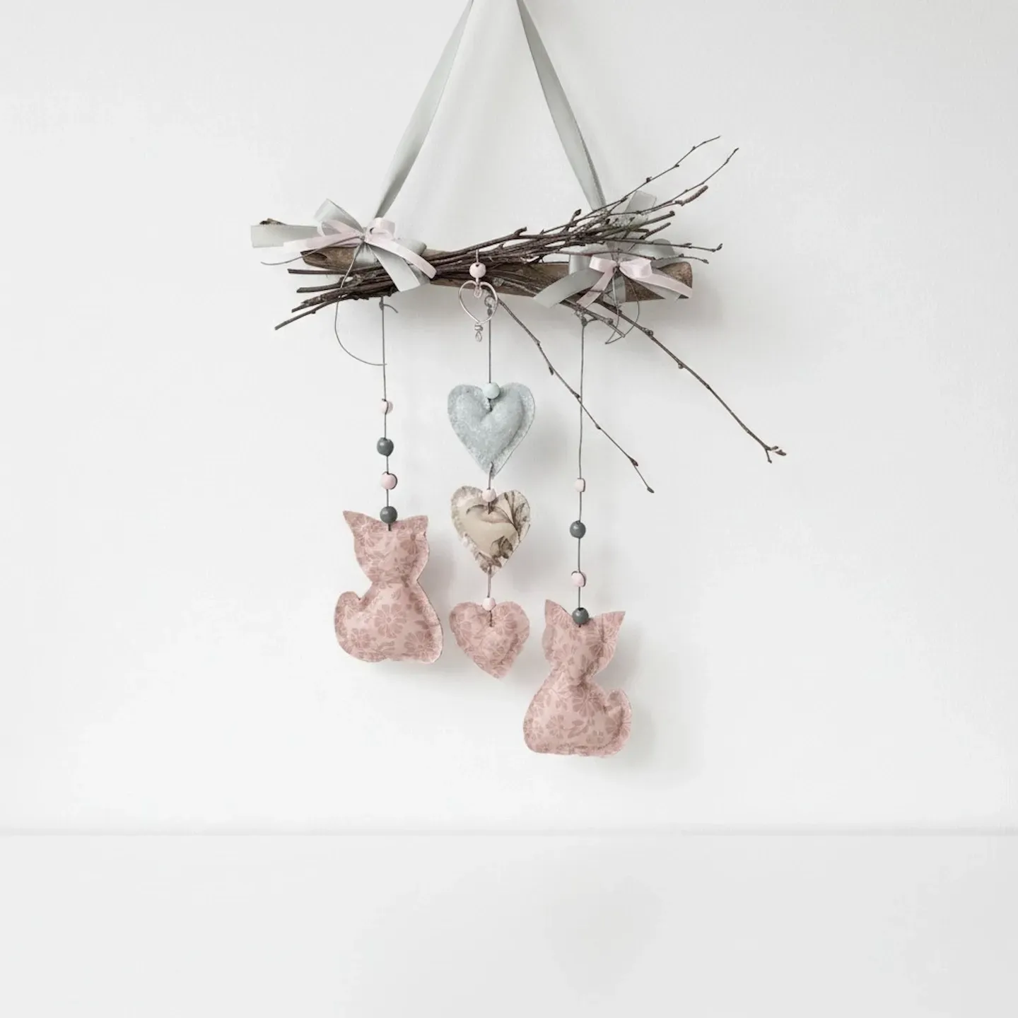 Handmade branch hanging decoration, year-round decoration