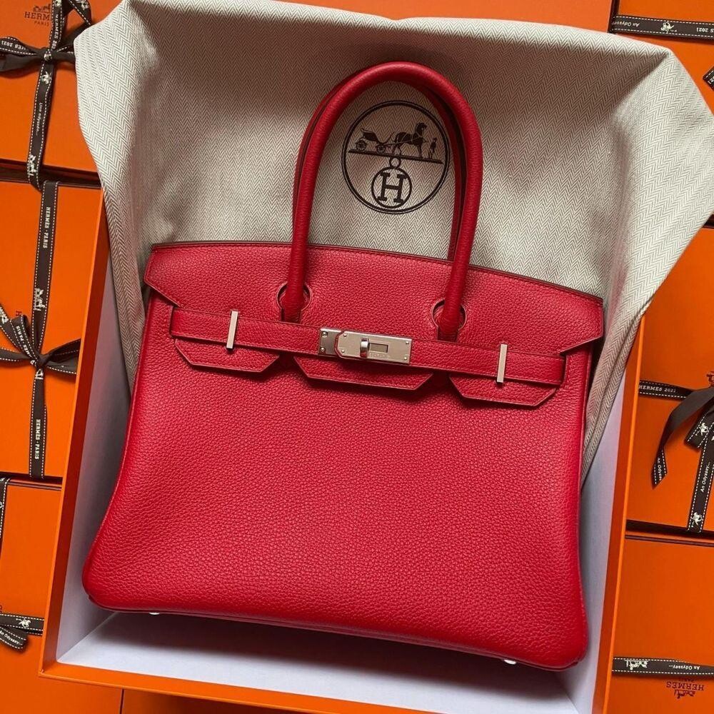 red birkin bag