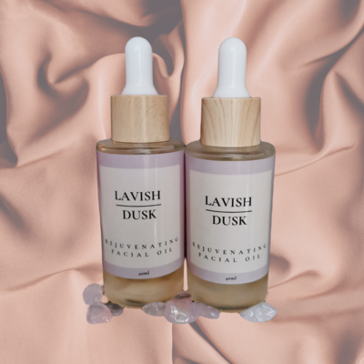 Rose Quartz infused-Rejuvenating Rose Ginseng Facial Oil | 40ml, 1.35oz