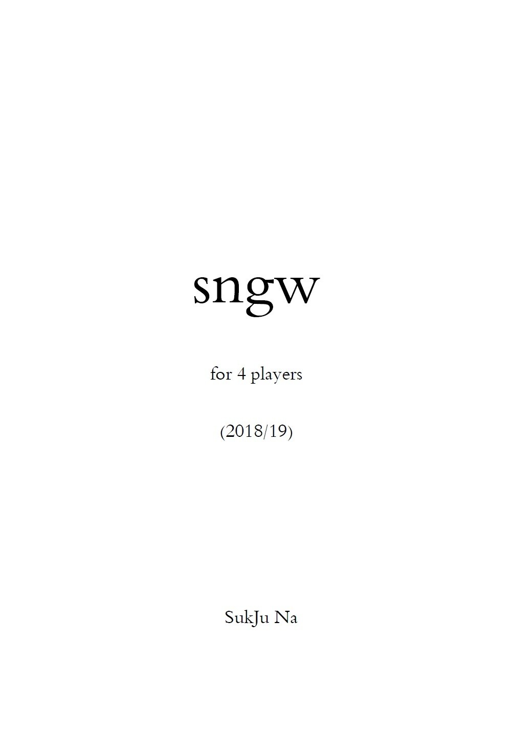 sngw for 4 players (2018/19)