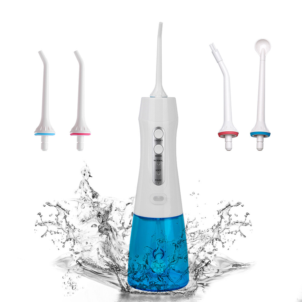 2021 Dental Floss Machine Cordless 300ml Oral Irrigator Ultrasonic Tooth Spa Ipx8 Water Flosser As Seen on TV