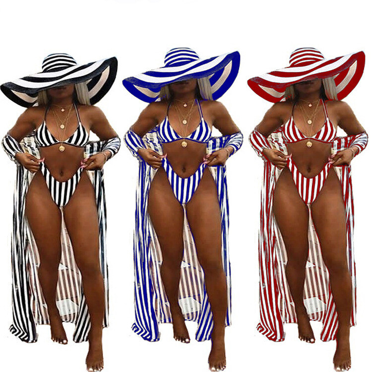 2021 Split Swimsuit Beach Swimsuit Three-Piece Suit Printing Bathing Suits Sexy Women Bikini Summer Sexy Swimwear
