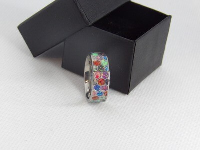 Opal Honeycomb Ring