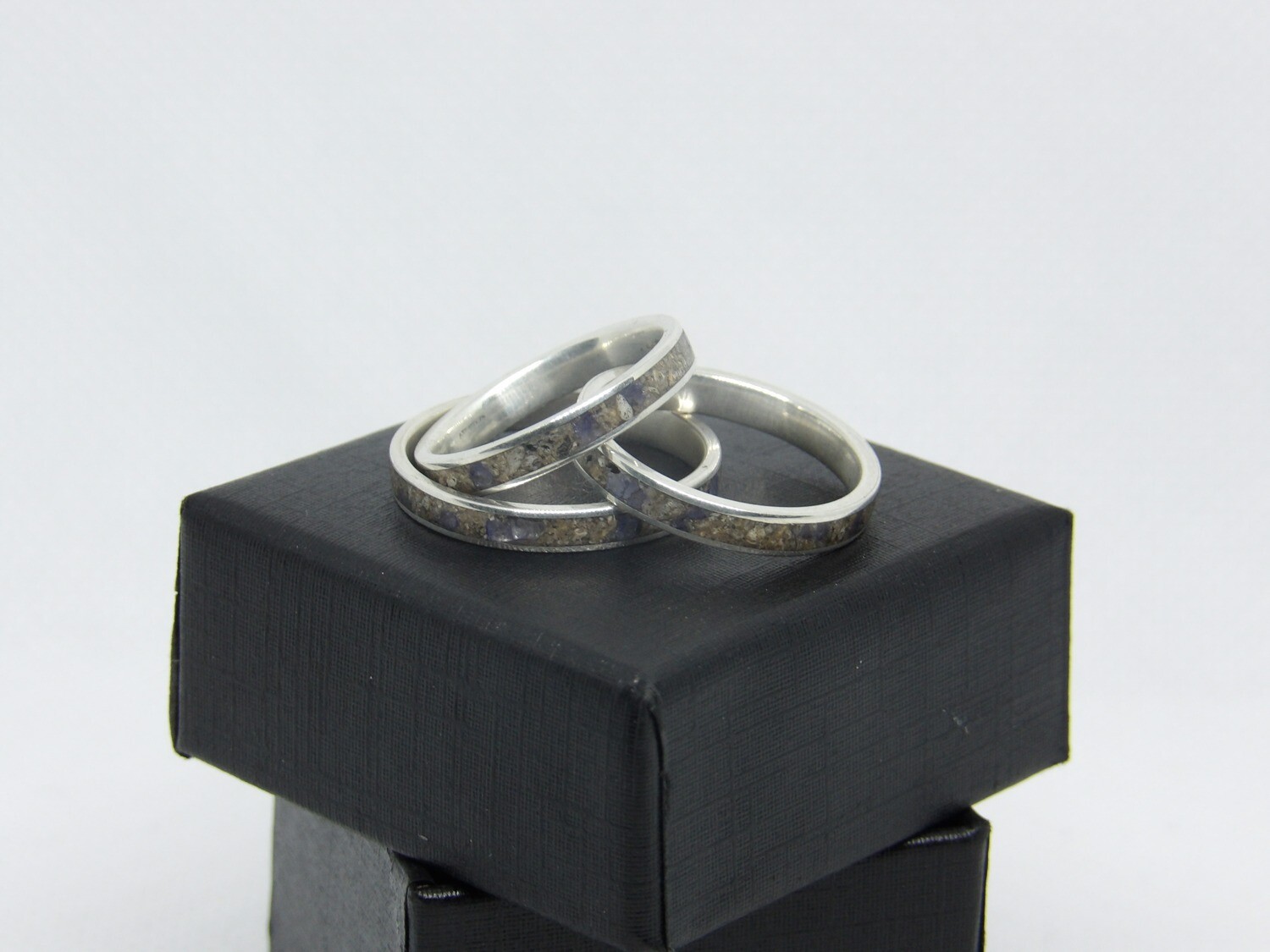 Gem Set Cremation Rings