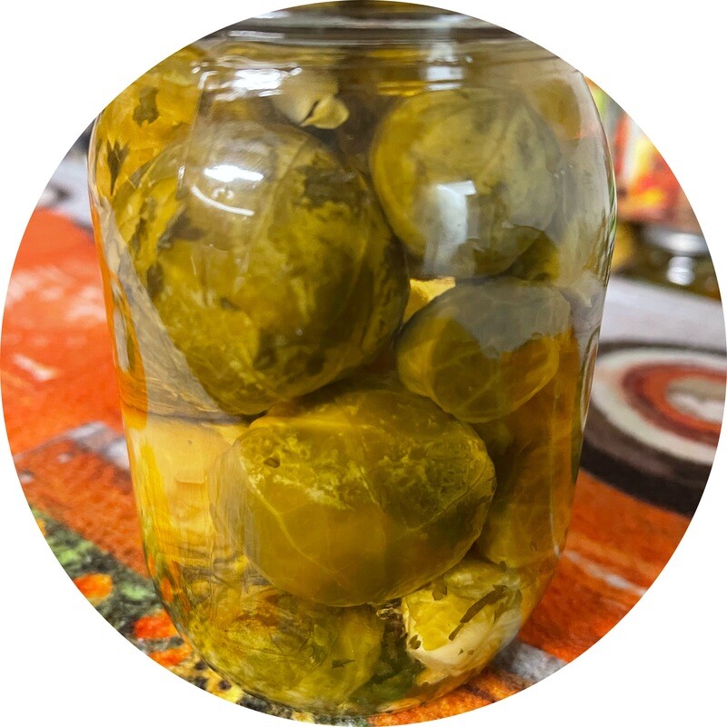 Pickled Brussel sprouts