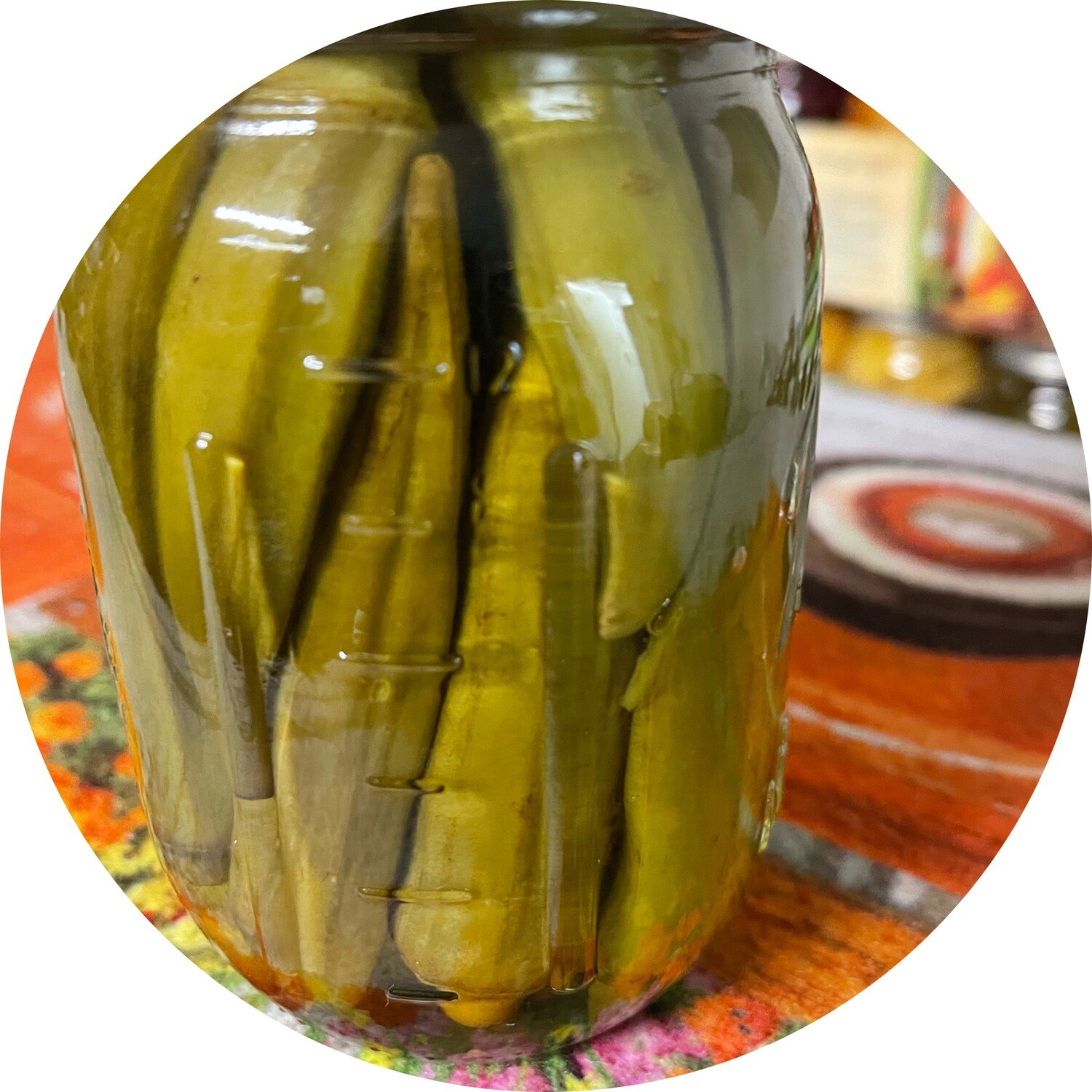 Pickled okra