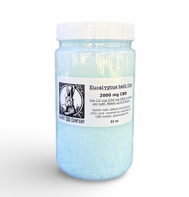 2000mg+ CBD Eucalyptus Bath Fizz, 32 oz