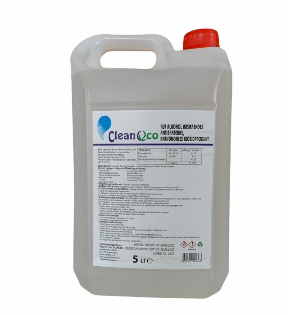 750 litres solution hydroalcoolique par bidon de 5 litres &quot;vente en gros&quot;