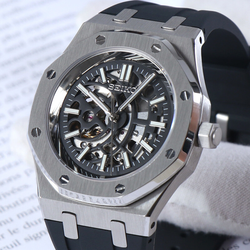Seiko Mod Watch Royal Oak Skeleton