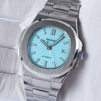 Seiko Mod Nautilus Mod Tif-fany Blue