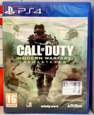 CALL OF DUTY 4 MODERN WARFARE REMASTERED PS4 PLAYSTATION 4