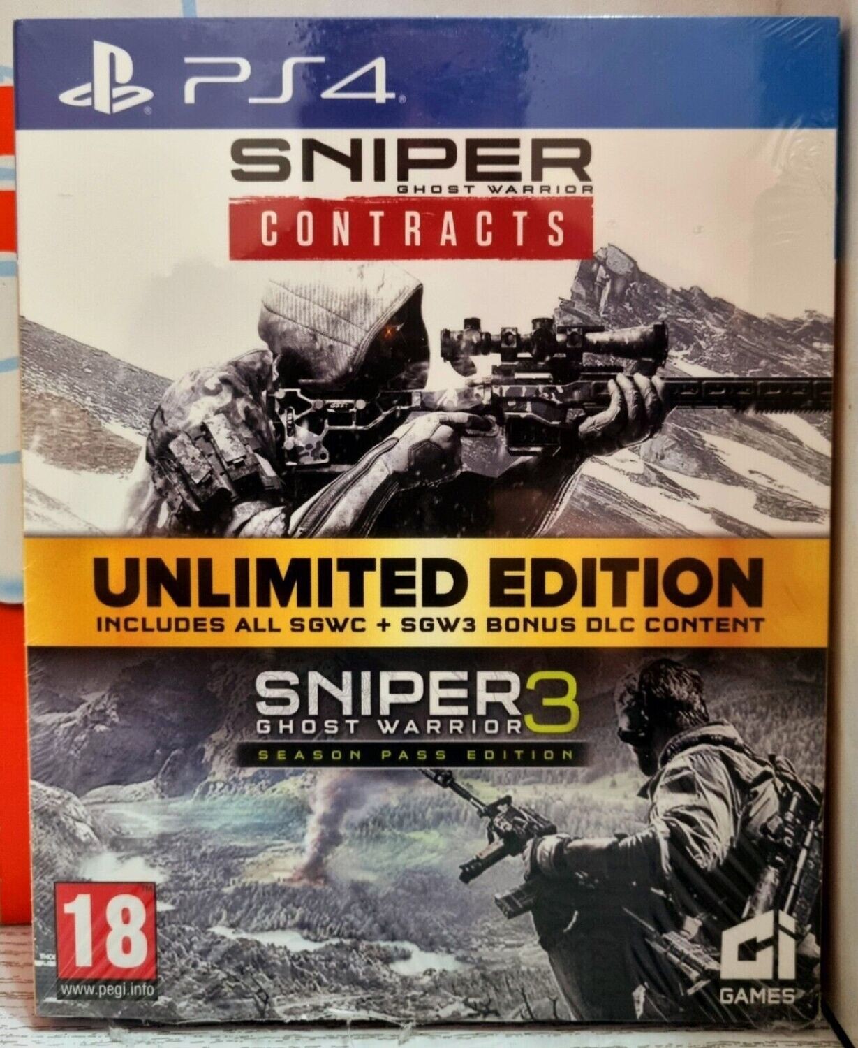 SNIPER GHOST WARRIOR UNLIMITED EDITION PS4 CONTRACTS+SGW3+DLC