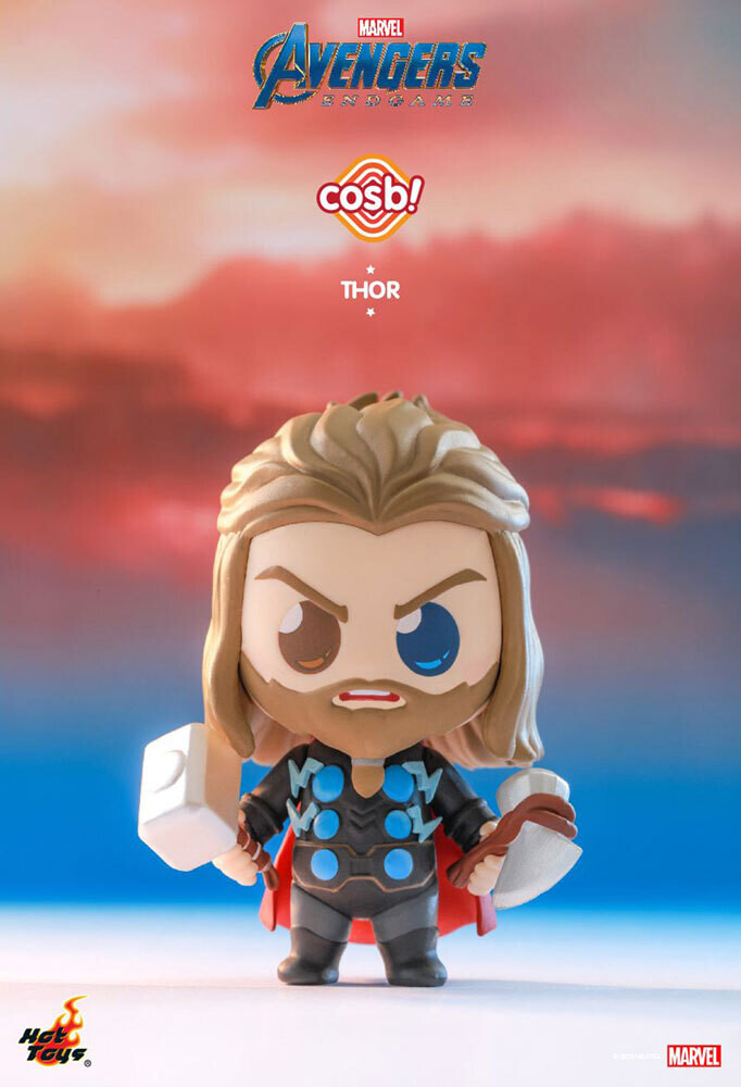 MARVEL AVENGERS ENDGAME: THOR CON MJOLNIR E STORMBREAKER COSBI MINI FIGURE