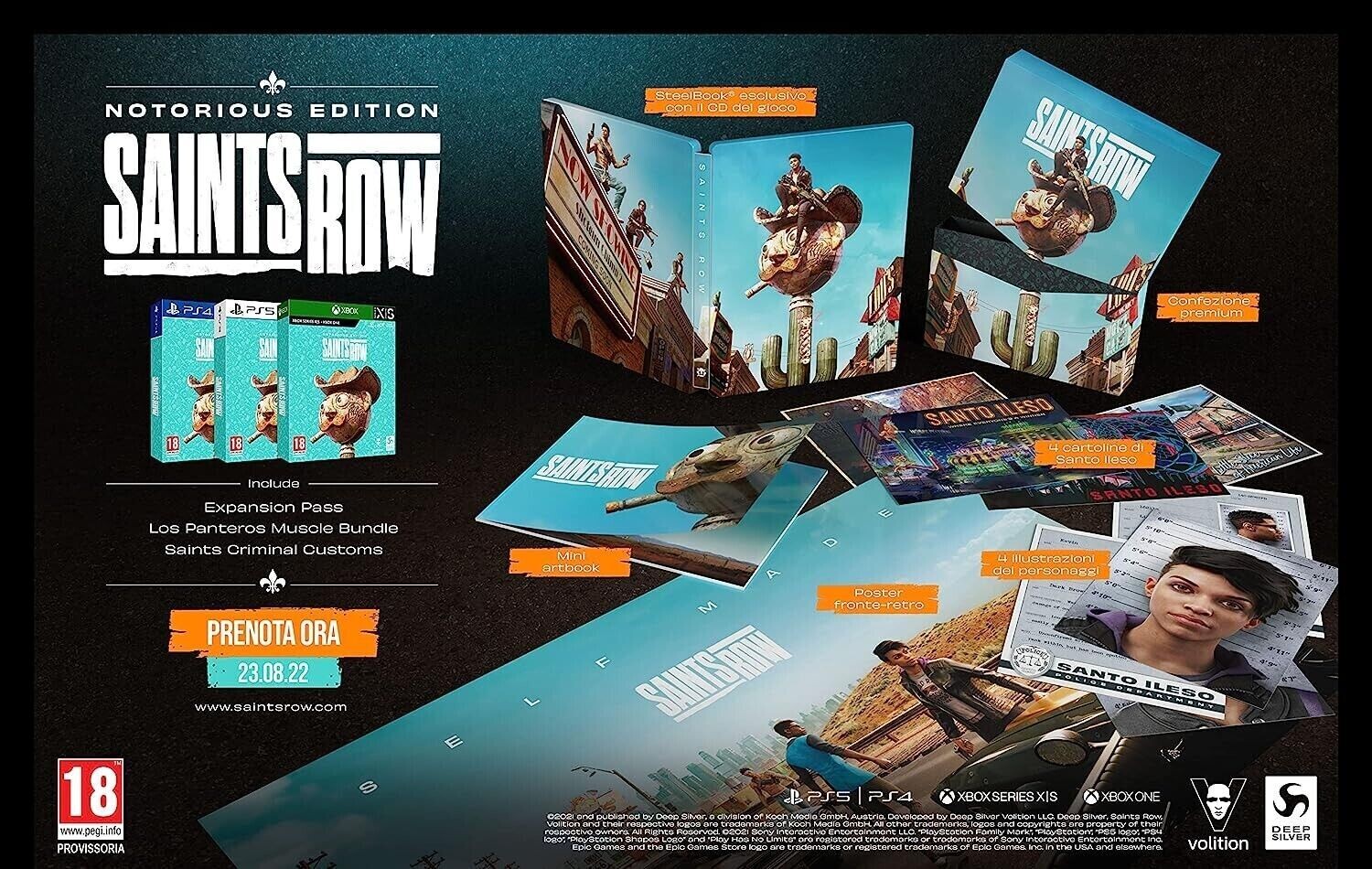 Saints Row Notorious Edition - PS5 Cofanetto Con Steelbook E Bonus
