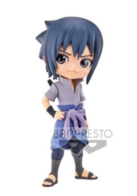 Naruto Shippuden Sasuke Uchiha - Q Posket Figure Statua Banpresto 14cm (A)