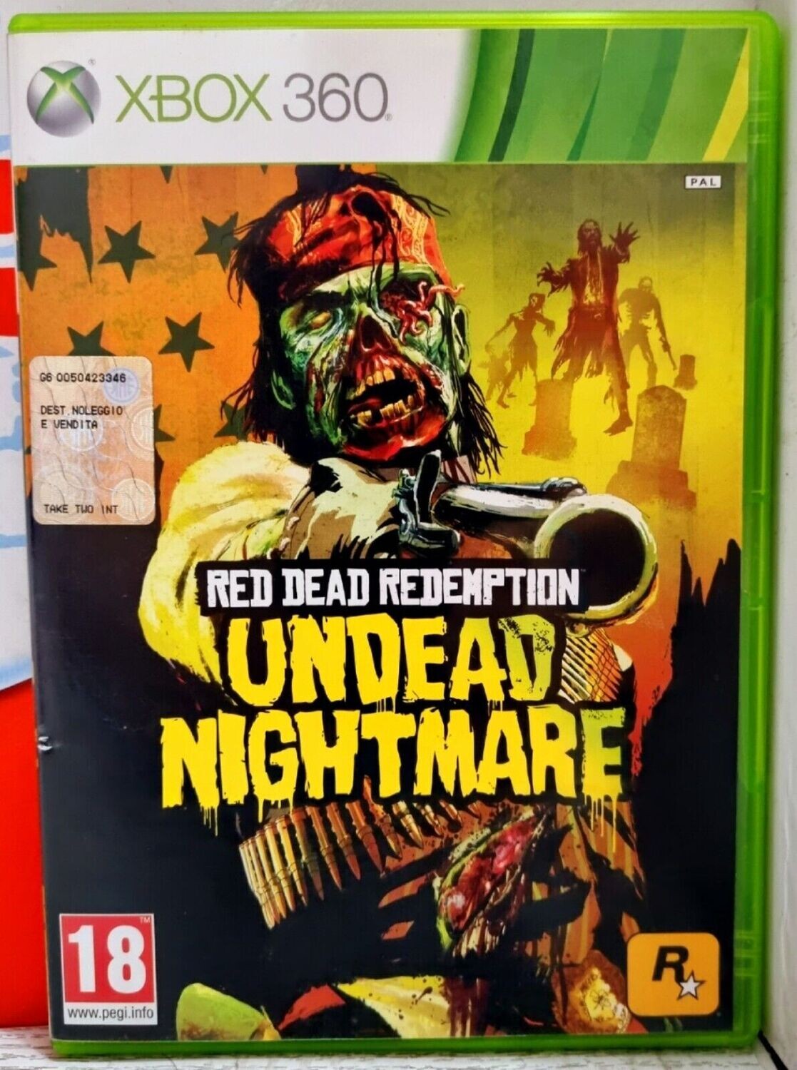 RED DEAD REDEMPTION UNDEAD NIGHTMARE - XBOX 360 ITALIANO CON MANUALE E MAPPA
