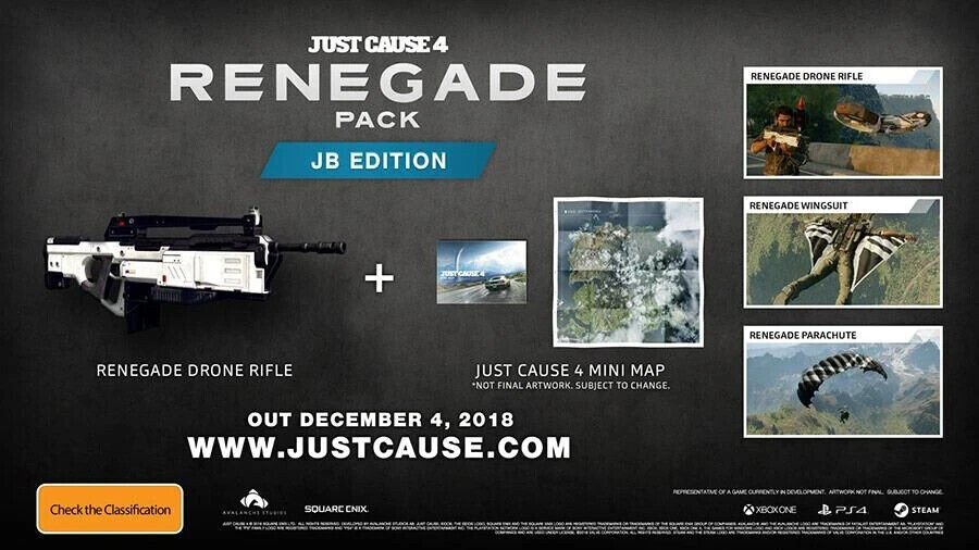 JUST CAUSE 4 EDIZIONE RENEGADE - PS4 PLAYSTATION 4 DLC E MAPPA