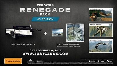 JUST CAUSE 4 EDIZIONE RENEGADE - PS4 PLAYSTATION 4 DLC E MAPPA