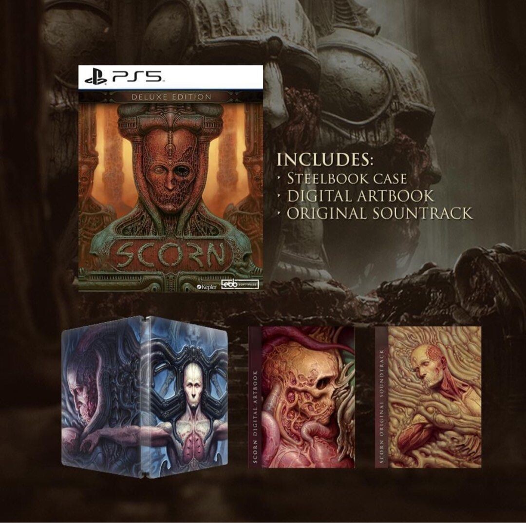 Scorn Deluxe Steelbook Edition - Ps5 Playstation 5 Horror Biopunk