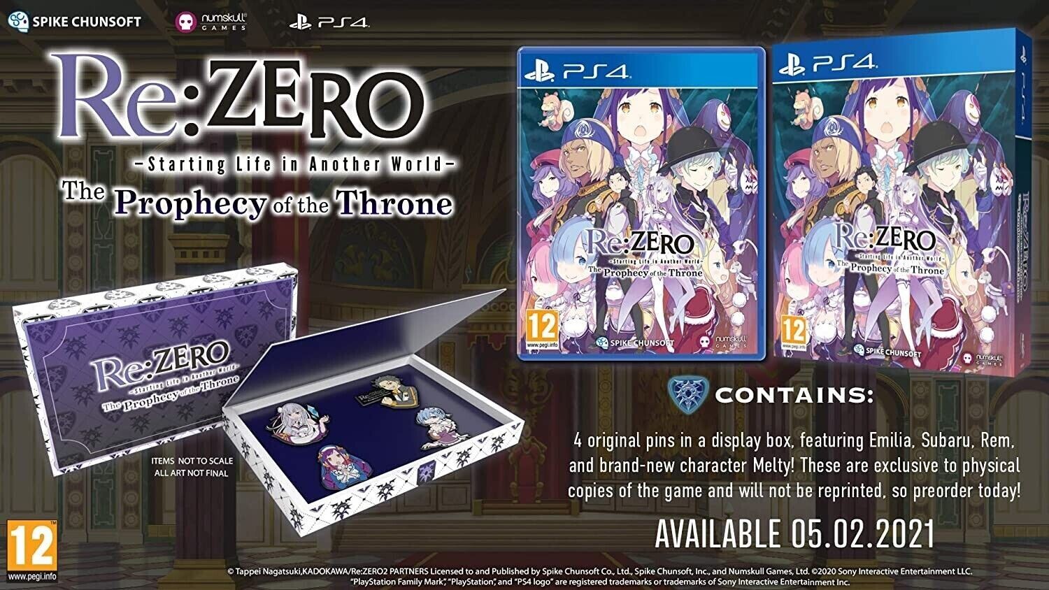 Re:Zero Starting Life In Another World The Prophecy Of The Throne - PS4 Cofanetto