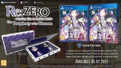 Re:Zero Starting Life In Another World The Prophecy Of The Throne - PS4 Cofanetto