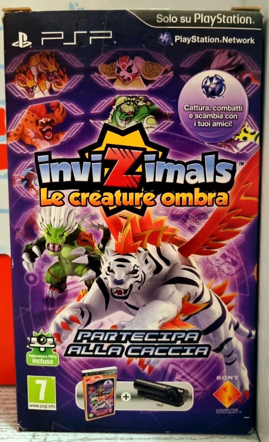 INVIZIMALS LE CREATURE OMBRA + FOTOCAMERA PSP - PLAYSTATION PORTABLE ITALIANO