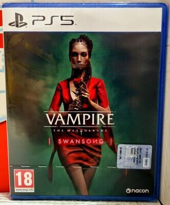 VAMPIRE THE MASQUERADE SWANSONG - PS5 PLAYSTATION 5 RPG NARRATIVO ITA NUOVO