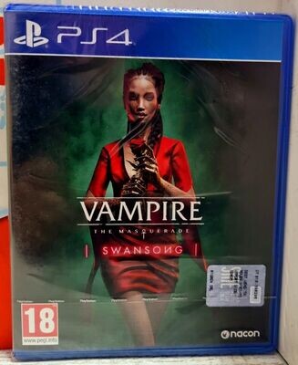 VAMPIRE THE MASQUERADE SWANSONG - PS4 PLAYSTATION 4 RPG NARRATIVO ITA NUOVO