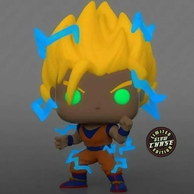 Funko Pop Dragon Ball Z Super Saiyan Goku W/Energy #865 Limited Glow Chase