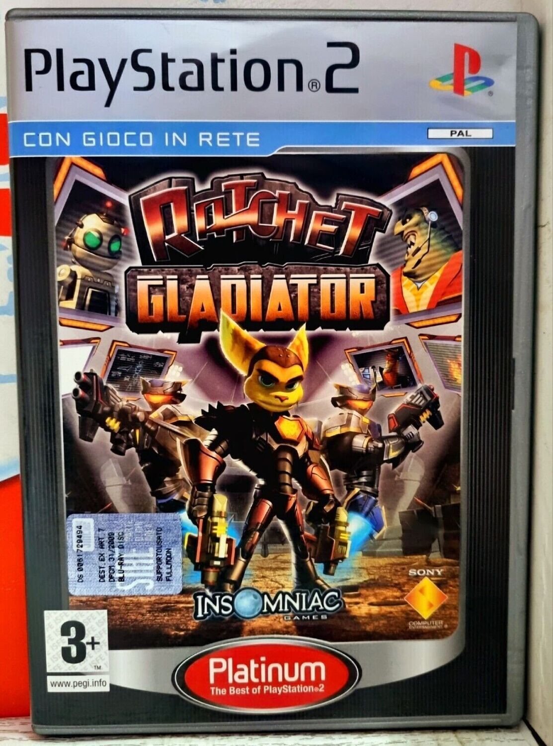 Ratchet Gladiator Deadlocked - Ps2 Playstation 2 Italiano Platinum