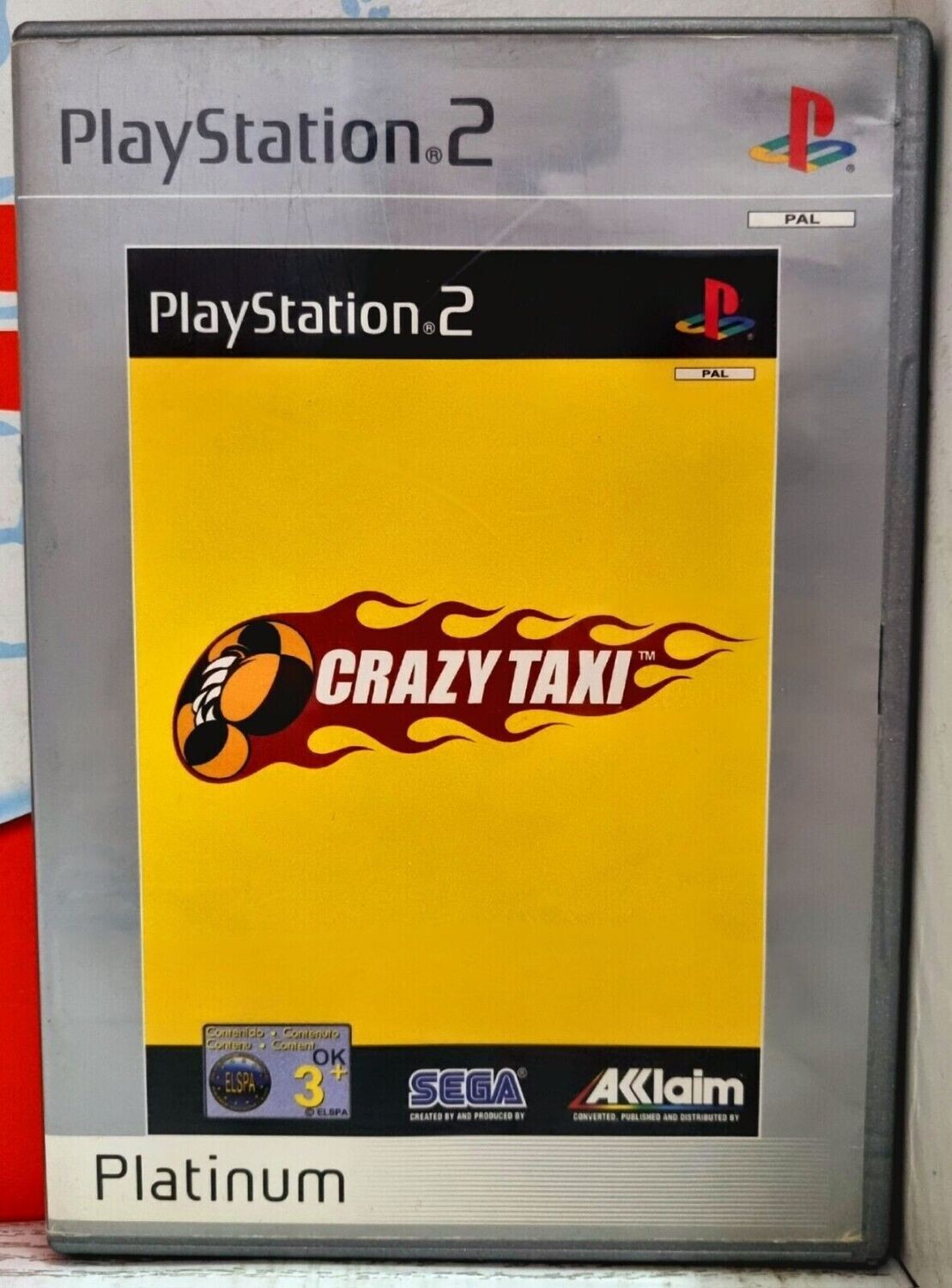 Crazy Taxi - PS2 Playstation 2 Racing Game Copertina E Manuale Ita Gioco Eng
