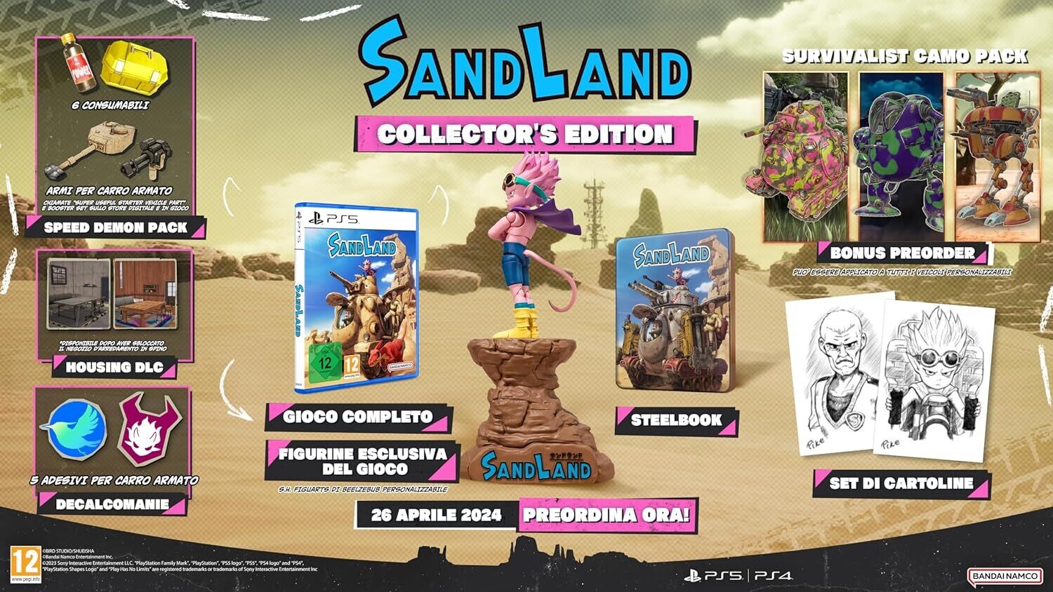 Sand Land Collector&#39;s Edition - PS5 Avventura RPG Tratta Dal Manga Di Akira Toriyama