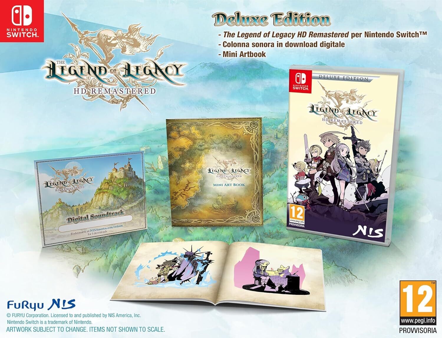 The Legend Of Legacy HD Deluxe Edition - Nintendo Switch Cover Ita Gioco Eng