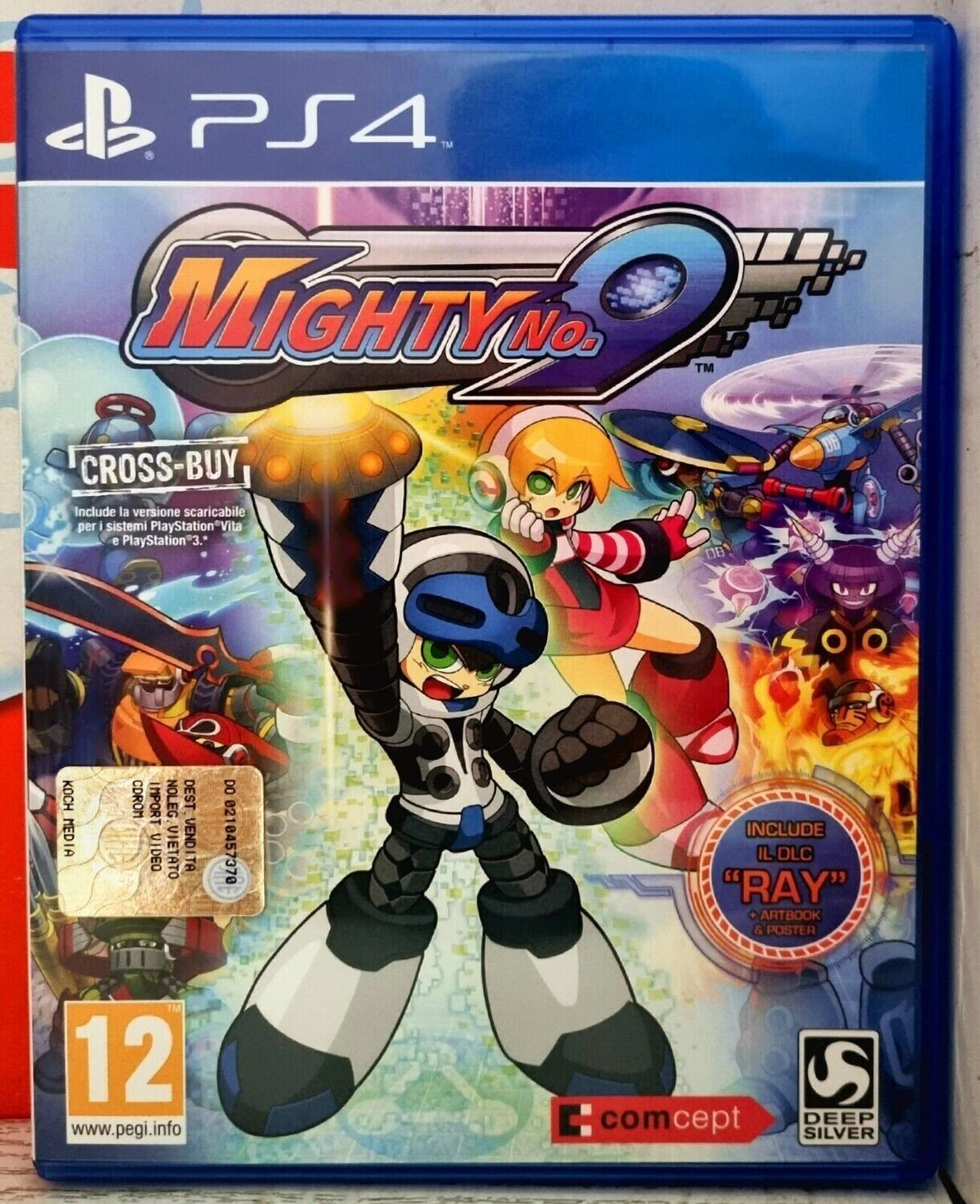 Mighty No.9 - PS4 Playstation 4 Action A Scorrimento Con Poster E Artbook