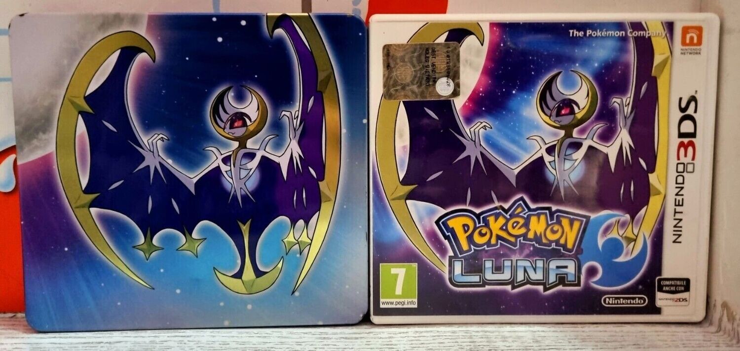 Pokemon Luna - Nintendo 3DS 2DS Con Steelbook Italiano