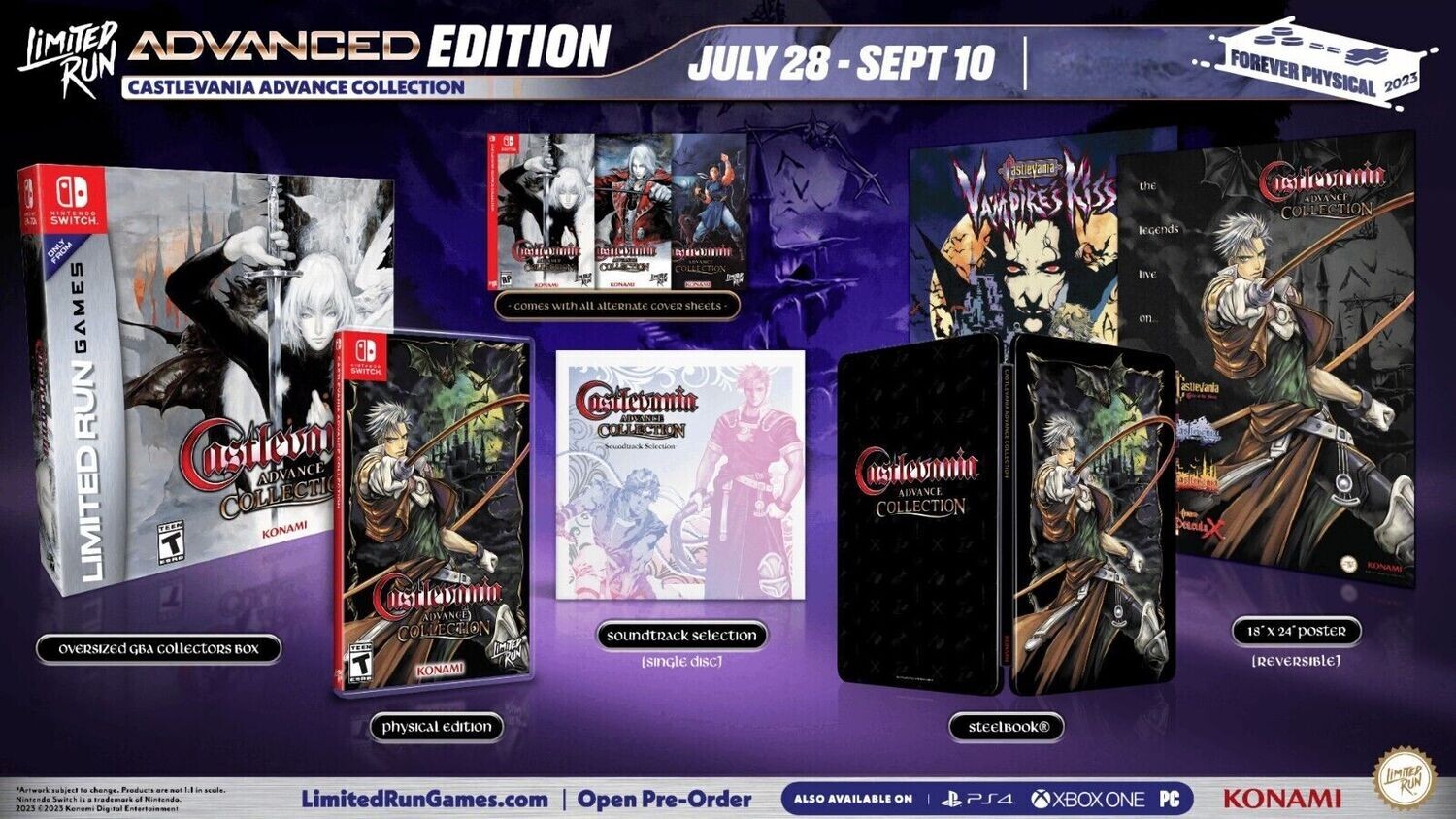 Castlevania Advance Collection Advanced Edition - Nintendo Switch Limited Run #198