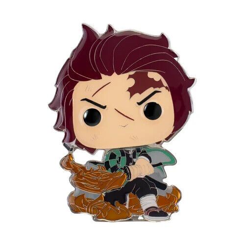 Funko Pop! Pin Anime Demon Slayer Tanjiro Kamado #23 Enamel Pin 9cm