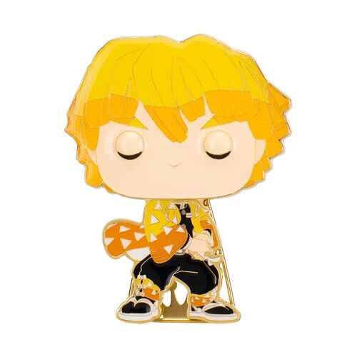Funko Pop! Pin Anime Demon Slayer Zenitsu Agatsuma #25 Enamel Pin 9cm
