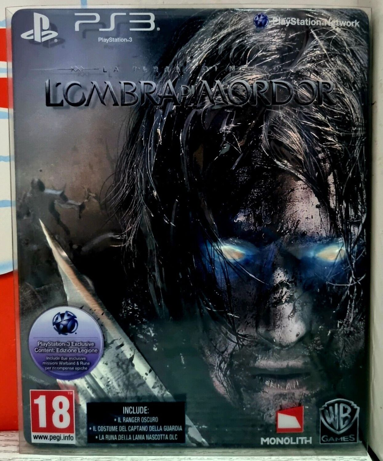 La Terra Di Mezzo L&#39;Ombra Di Mordor Steelbook Edition - PS3 Action Rpg