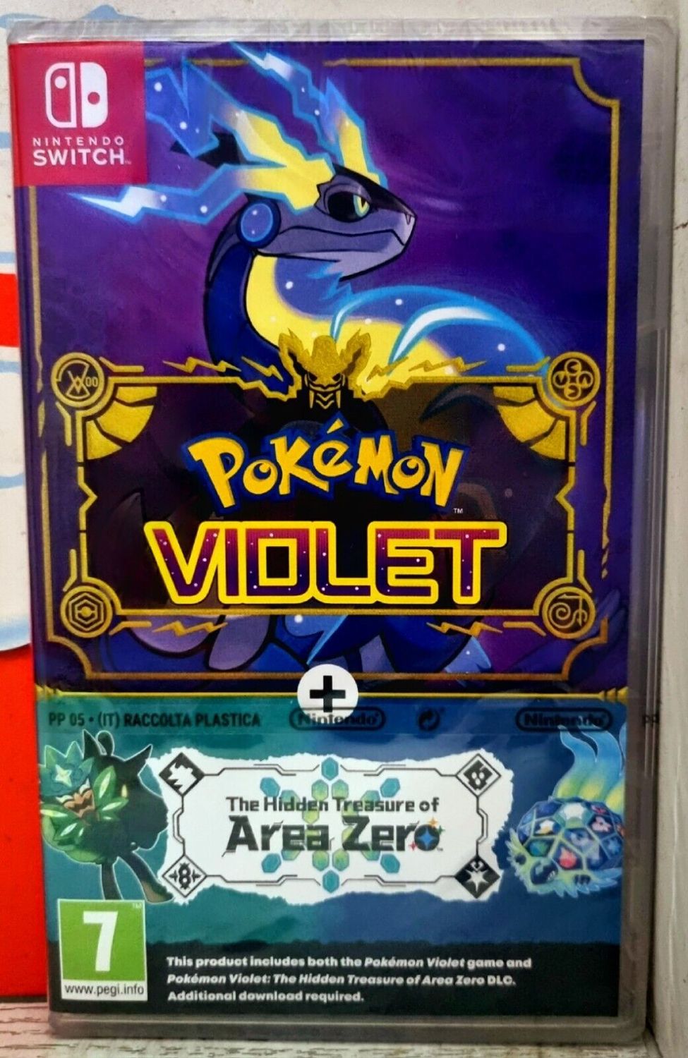 Pokemon Violetto + Il Tesoro Dell&#39;Area Zero - Nintendo Switch UK Con Italiano