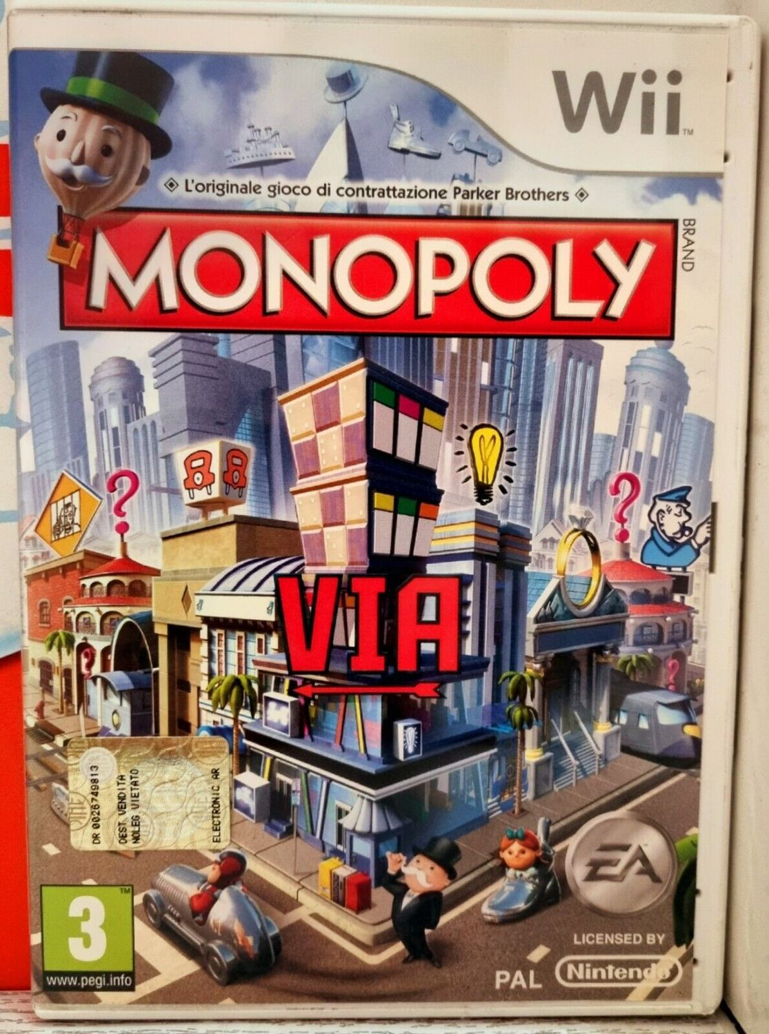 Monopoly - Nintendo Wii Comp. Wii U Italiano △ Blu 1-4 Giocatori